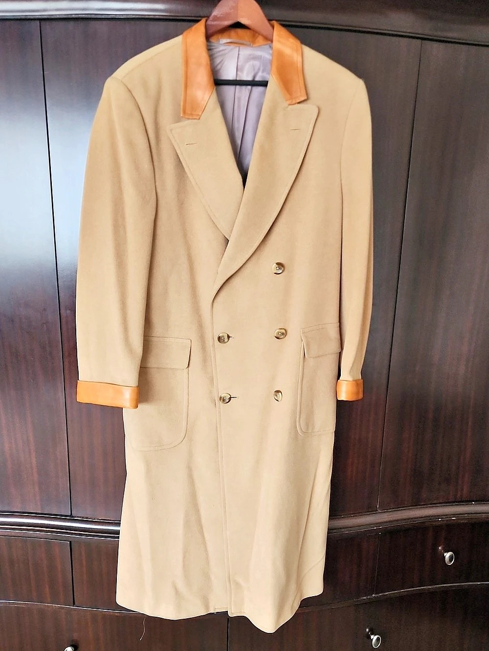 Marcus Camel Hair Trench Coat in Brown Like New